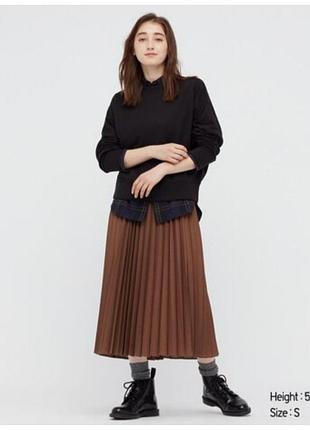Юбка плиссе uniqlo