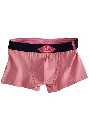 Чоловічі бавовняні труси боксери fine comfort (1718-48-01) рожевий xl