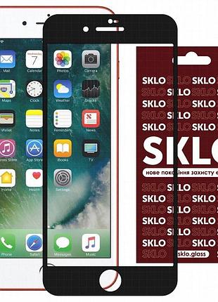 Защитное стекло sklo 3d для apple iphone 7 / 8 / se (2020) (4.7") черный