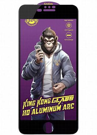 Защитное стекло 5d anti-static purple (тех.пак) для apple iphone 7 plus / 8 plus (5.5") черный