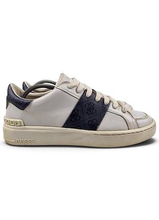Мужские кожаные кеды guess verona stripe low