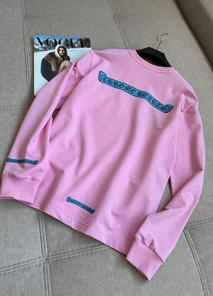 Рожева кофта chrome hearts з карманчиком 8