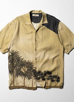 Tommy bahama silk hawaiian shirt button up short sleeve  [smh017459]