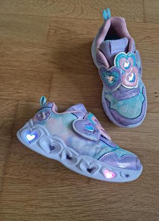 Мигаючі кросівки skechers / розмір 26 (17,5см) оригінал