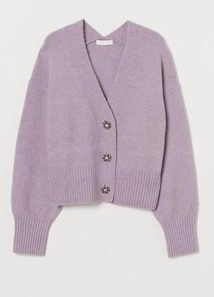 Кардиган  зі стразами оверсайз h&m