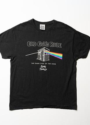 Old guys rule x pink floyd black cotton t shirt [tmh017461]