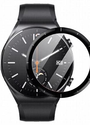 Полимерная пленка 3d (full glue) (тех.пак) для xiaomi watch s1 черный