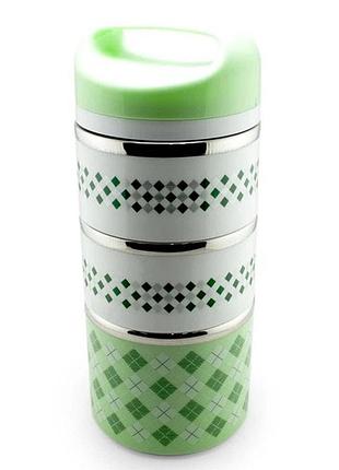 Контейнер lunch box unique un-1522 2л, бокс для еды в школу, контейнер для еды ланч бокс np-64