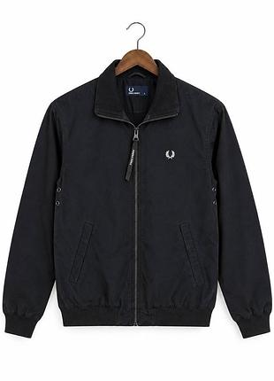 Оригінальна люксова куртка fred perry brentham m-l чорна стан на 10/10 ідеал