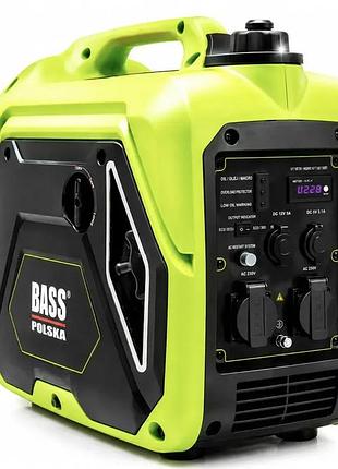 Бензиновый инверторный генератор 2.5 квт, 230 в портативный bass polska 5032 чистая синусоида