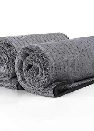 Полотенце из микрофибры для сушки авто 900 gsm (double-sided) 2 шт 60х40 см fantasti clean (ftcact1624gr2)