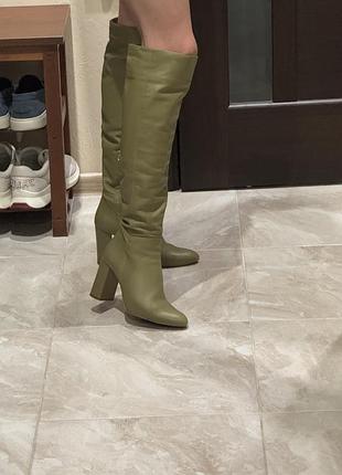 Сапоги чоботи ботфорти zara 37