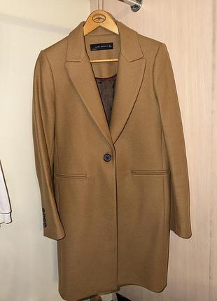 Пальто жіноче zara бежеве