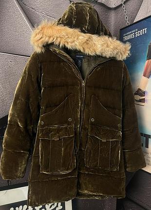 Пуховик жіночий ralph lauren в хакі кольорі