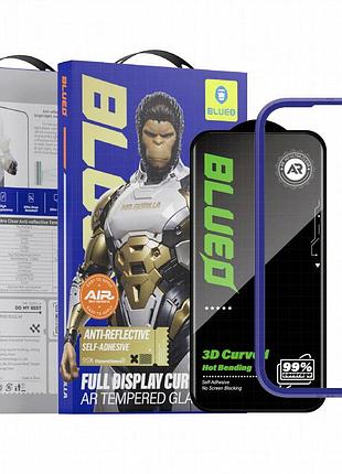 Защитное 3d стекло blueo hot bending ar для apple iphone 17 / 17 pro / 16 pro / 18 pro (6.3") черный