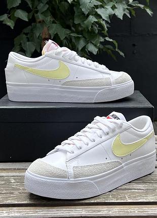 Кросівки жіночі nike blazer шкіряні стильні 39р