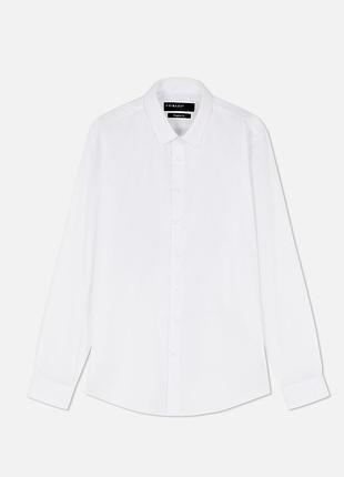 Сорочка чоловіча primark біла slim fit