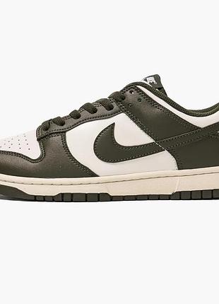 Кросівки чоловічі nike dunk low retro white/green hf5441-102