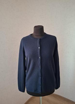 Темно синий кашемировый кардиган cashmere