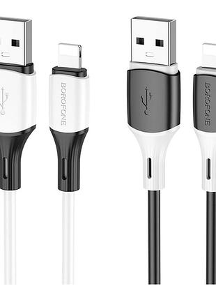 Кабель usb borofone bx79 silicone lightning 2.4a