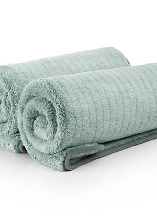 Полотенце из микрофибры для сушки авто 900 gsm (double-sided) 2 шт 60х40 см fantasti clean (ftcact1624gn2)