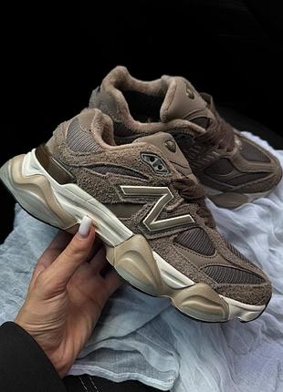 New balance 9060 brown cordura + термо
