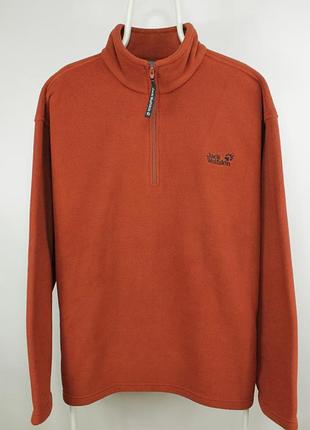 Щільна тепла флісова кофта jack wolfskin nanuk fleece jacket men’s