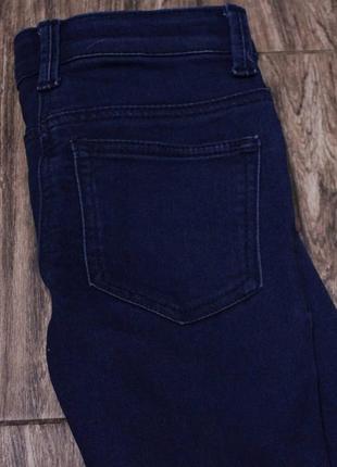 Базовын тёмно-синие узкие джинсы4 фото