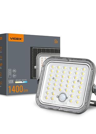 Світлодіодний прожектор автономний videx vl-fso4-205-s 1400lm 5000k