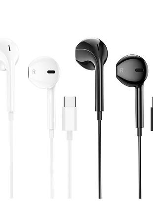 Навушники hoco m101 crystal joy wire-controlled digital earphones type-c