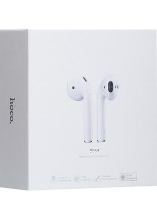 Бездротова стерео гарнітура hoco es39 with wireless charging case tws