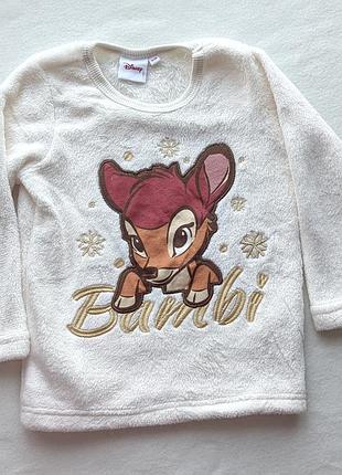 Кофта для дівчинки disney біла з бембі