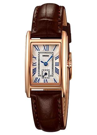 Классические женские часы skmei 2297rgbn rose gold-brown