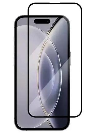 Защитное стекло veron esd ударопрочное олеофобное для iphone 16 pro 17 черное