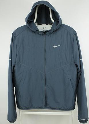 Спортивно бігова куртка nike therma fit repel blue running jacket men’s