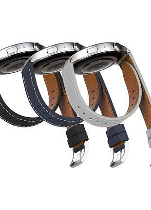 Ремінець универс 20mm leather strap with straight tip для samsung/amazfit/huawei
