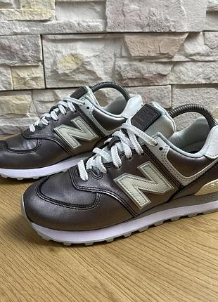 Оригінальні кросівки new balance 574 featured metallic