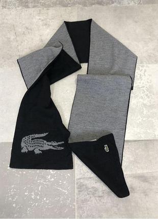 Шерстяний шарф lacoste 3
