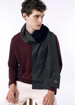 Шерстяний шарф lacoste 2