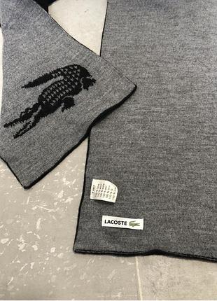 Шерстяний шарф lacoste 4