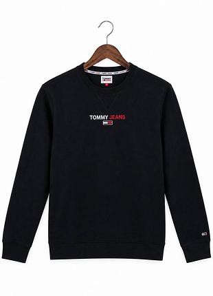 Світшот tommy jeans оригінал xl чорний стан ідеал 10/10