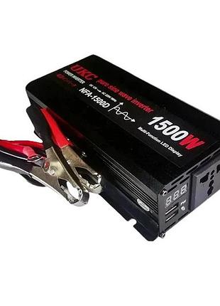 Инвертор 5 core 1500w 12v ac/dc • преобразователь напряжения 5 core 1500w 12v с синусоидальным выходом для автономного питания