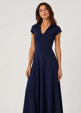 Uniqlo ines de la fressange темно синя трикотажна суня розмір xl