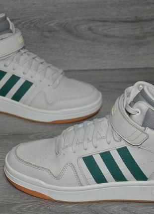 Кросівки чоловічі adidas postmove mid білі з зеленим, розмір 44, довжина устілки 28 см