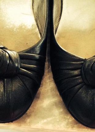 Prada туфли балетки черные кожаные оригинал4 фото