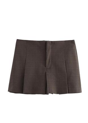 Коротка спідниця-шорти у клітинку zara