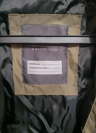 Пуховик пальто 110-116см 4