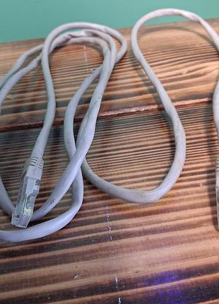 Мережевий кабель lan патч-корд rj45 utp cat5e (2 метри), сірий