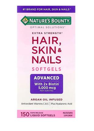 Nature's bounty hair skin nails formula 150 капсул