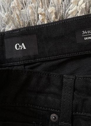 Черные джинсы клеш c&a 8
